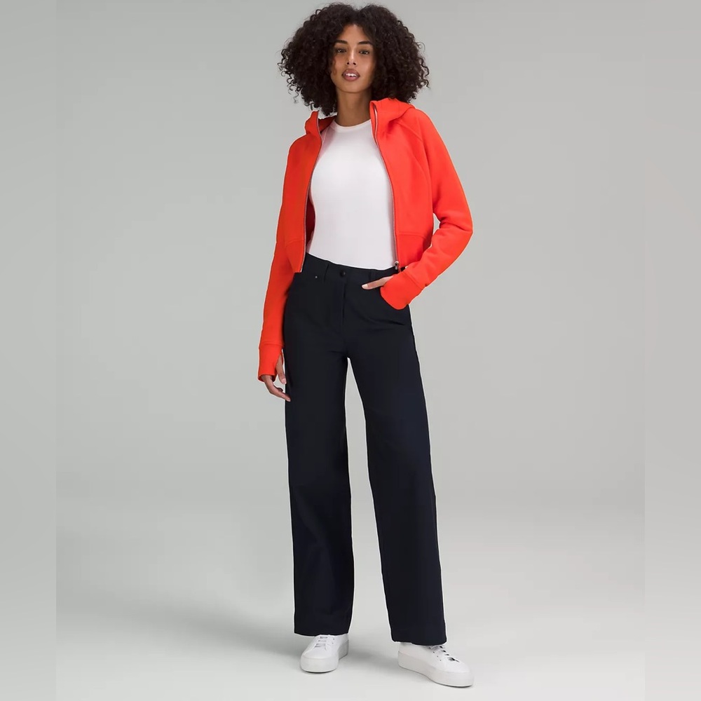 Lululemon Navy City Sleek 5 Pocket High-Rise Wide-Leg Pant Size 26